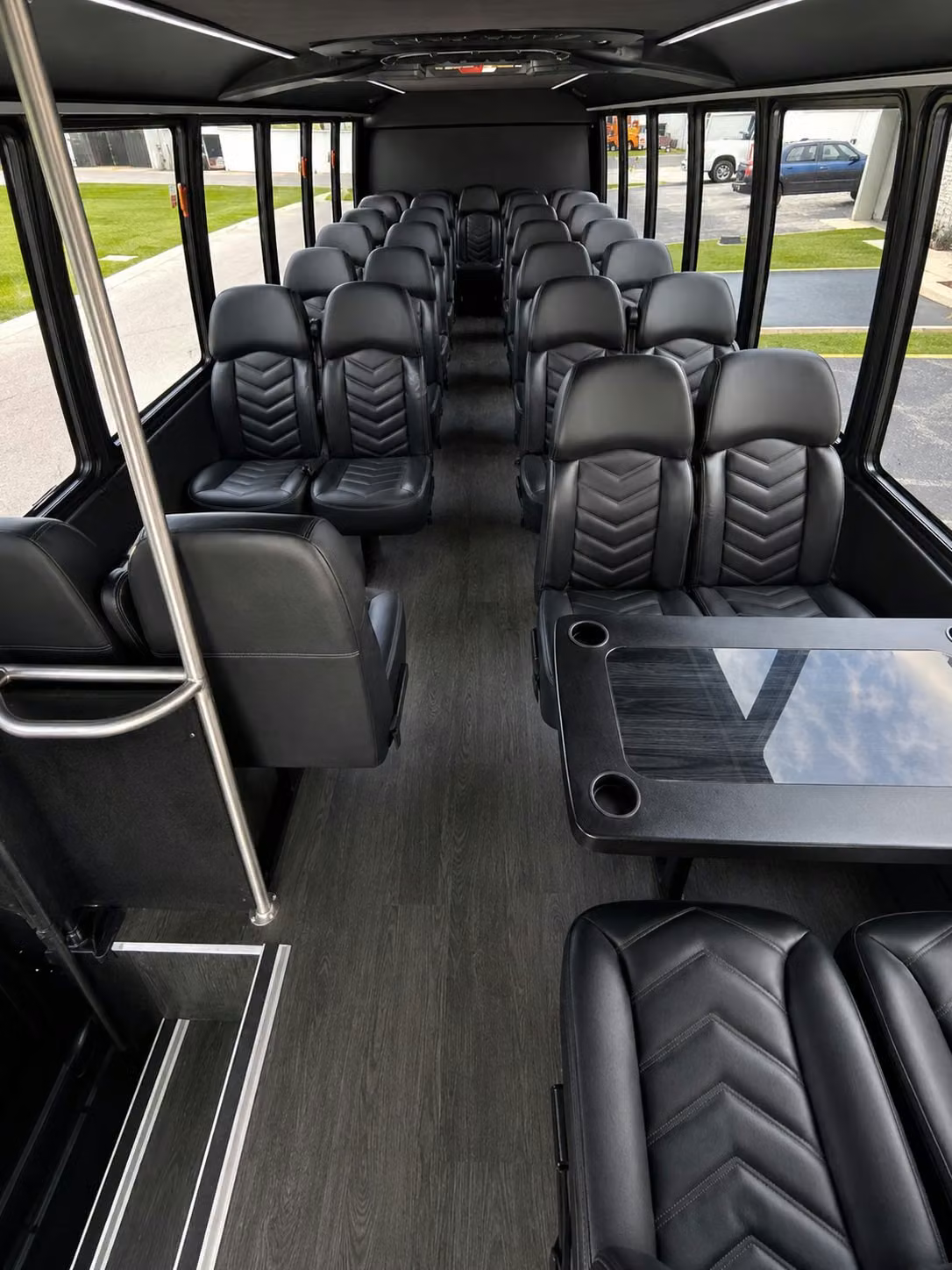 15 passenger minibus inside