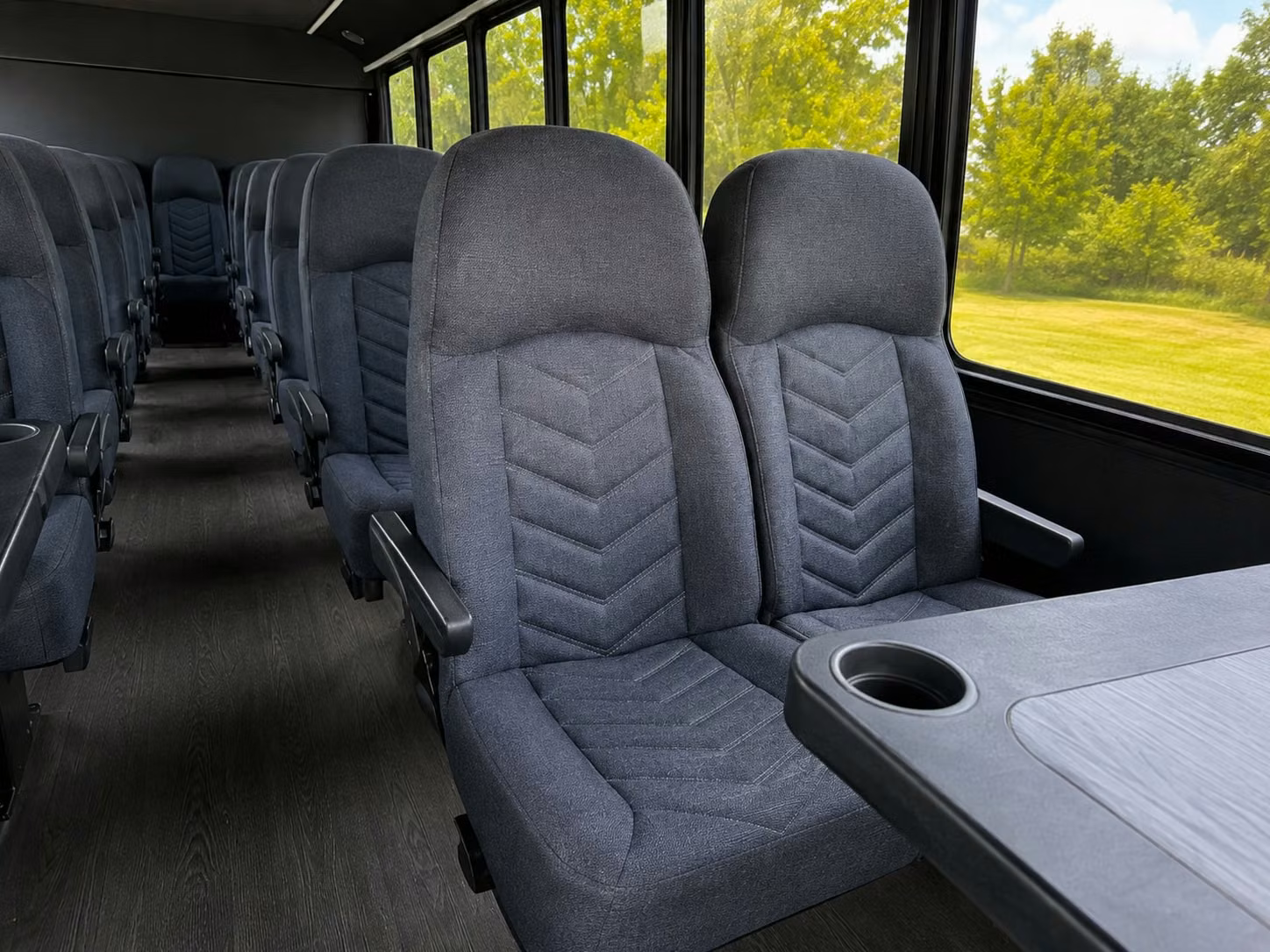 18 passenger minibus interior