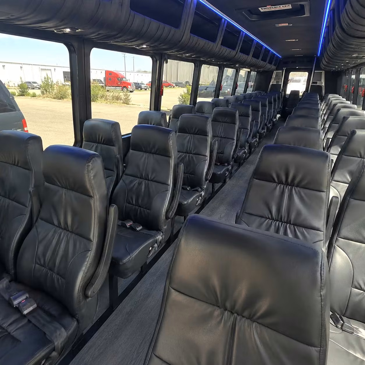 28 passenger minibus interior