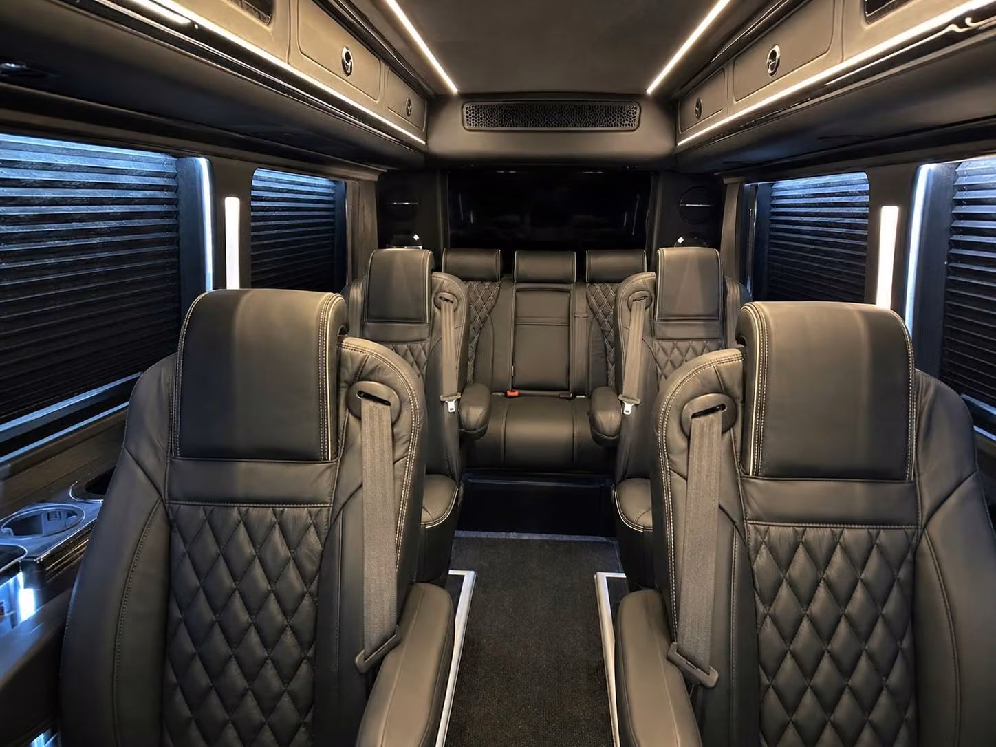 sprinter van with driver inside